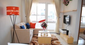 phong khach can ho saigonland apartment 300x158 - Căn hộ Saigonland Apartment - Bình Thạnh