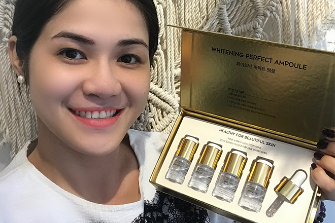 Serum Whitening Perfect Ampoule dùng vừa đủ