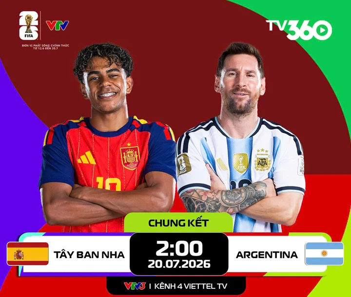 Link xem trực tiếp Tây Ban Nha vs Argentina 2h ngày 20/7, chung kết World Cup